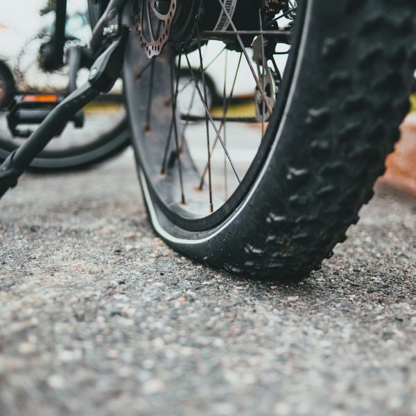 motorcycle flat tire