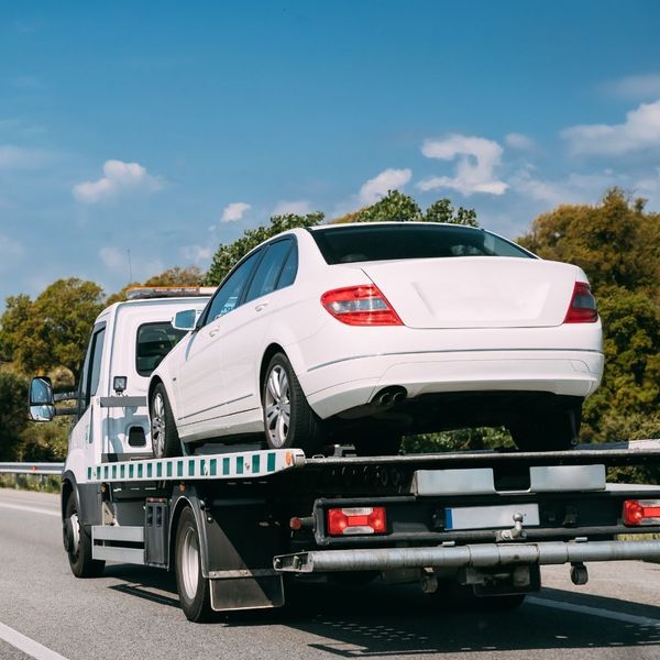 car being towed