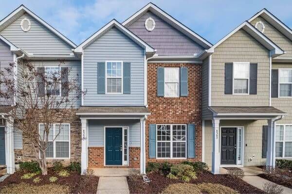 townhomes with new siding