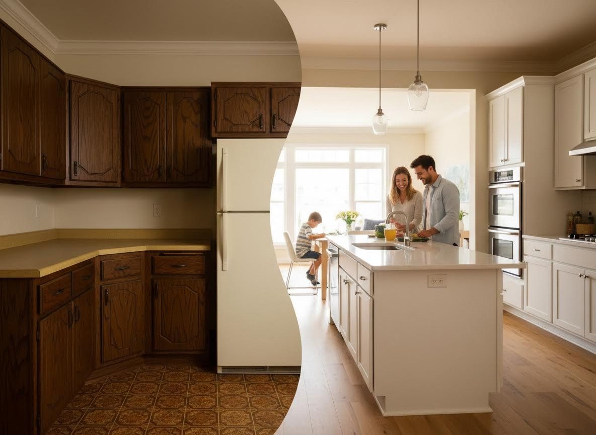 Kitchen Renovation Before and After