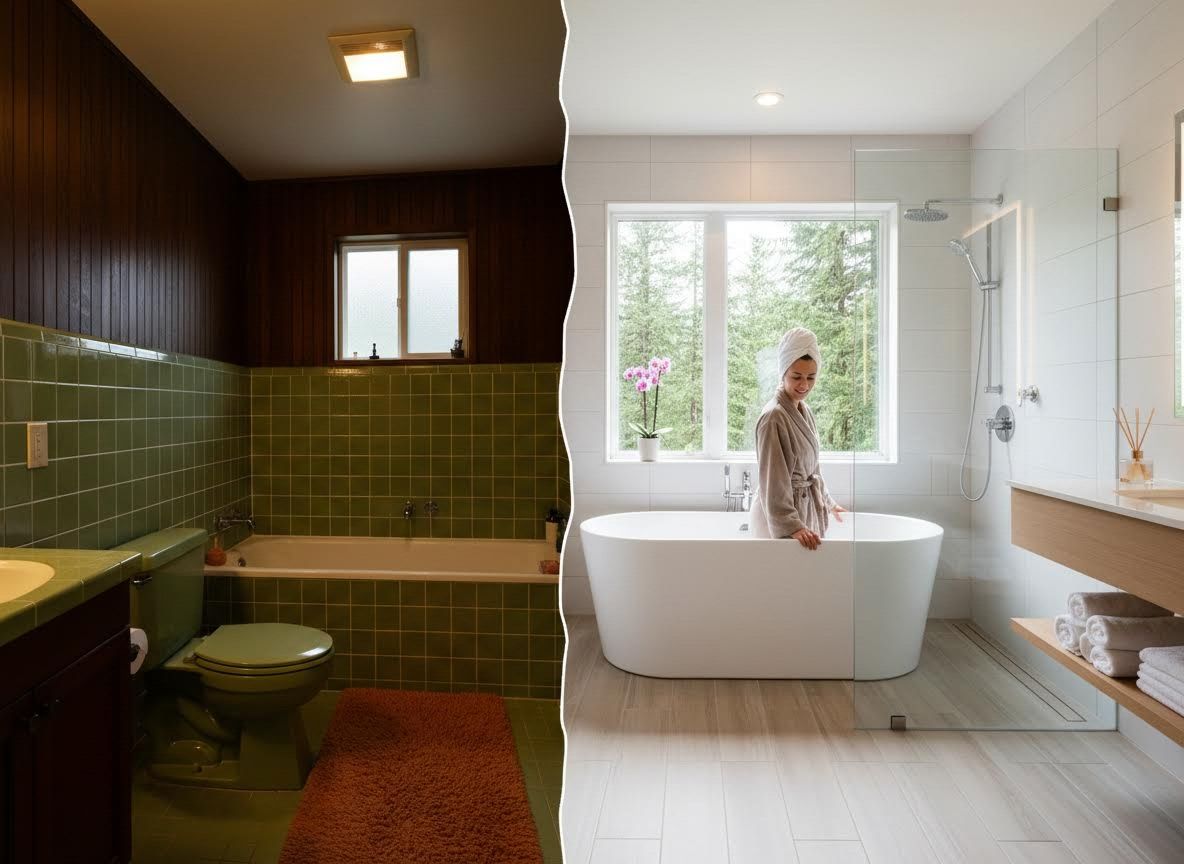 Bathroom Remodel: Dated to Modern Spa Oasis