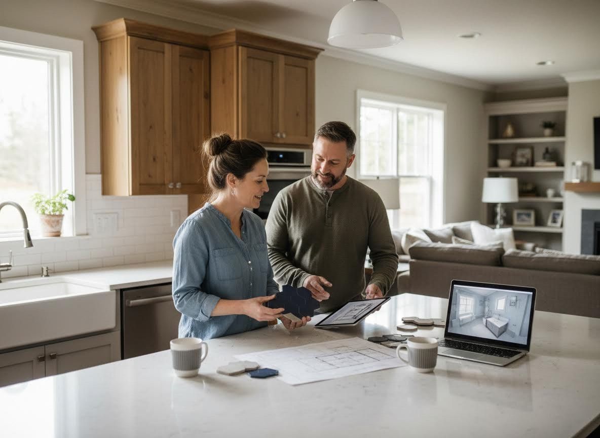 Couple Planning Home Renovation