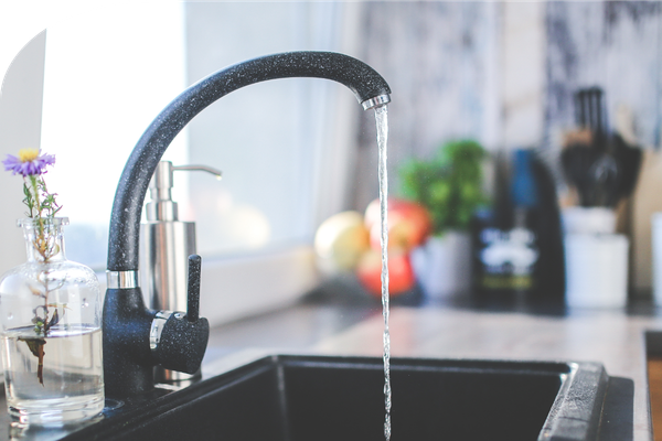 water running in a sink