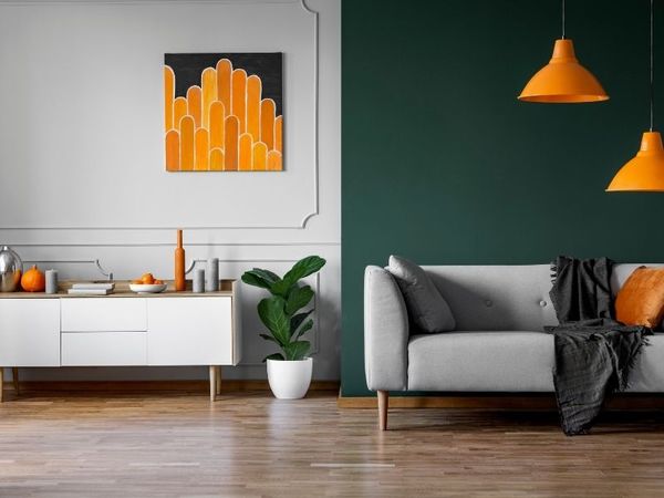 Modern interior painting