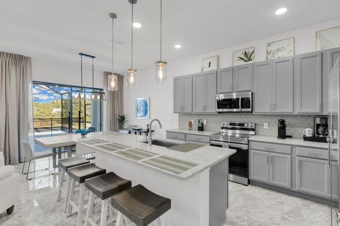 Spacious living and dining areas