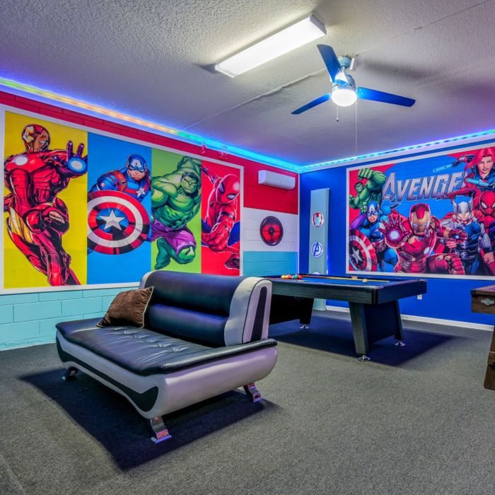 avenger themed game room