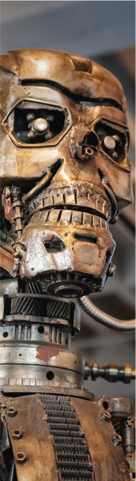 Lifelike animatronics with silicone skins, vacuformed shells, and mechanical systems for attractions and events.
Animatronics & Robotics