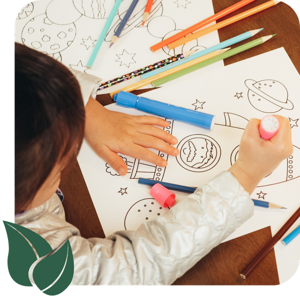 Little kid coloring