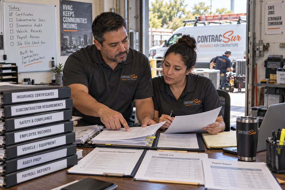 HVAC Insurance and Records Review