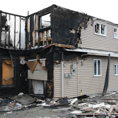 house that has been damaged by fire