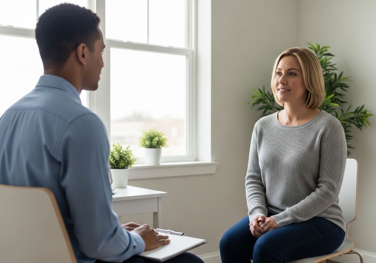 Woman in therapy session