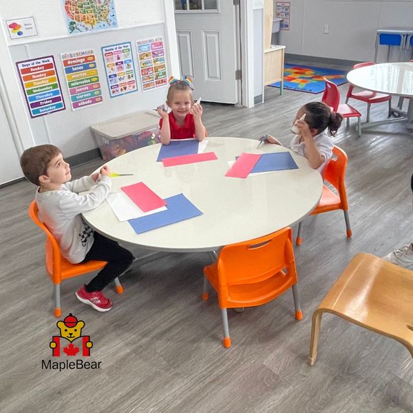 children sitting around a round table, possibly collaborating on an activity, sharing materials, or interacting socially in a classroom setting, emphasizing cooperation and group dynamics. The Importance of Early Childhood Education in Shaping New Learners 3.jpg