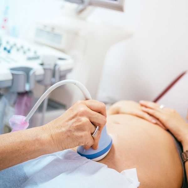 woman having ultrasound
