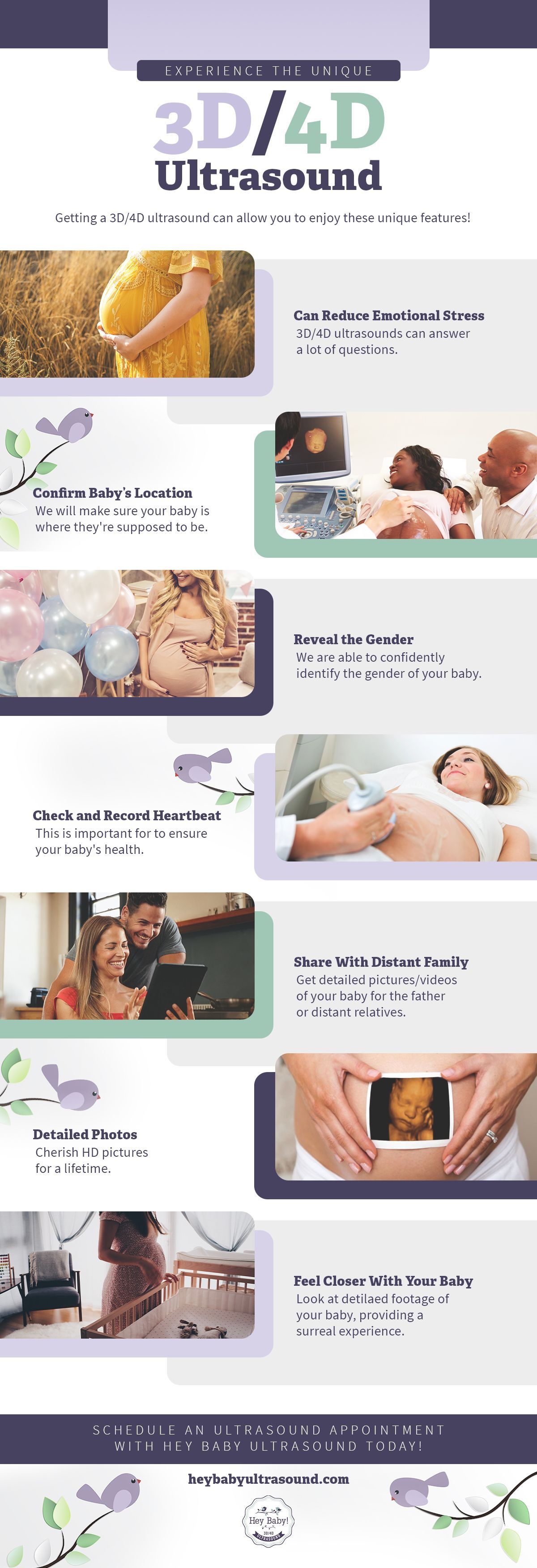 Infographic of the ultrasound experience