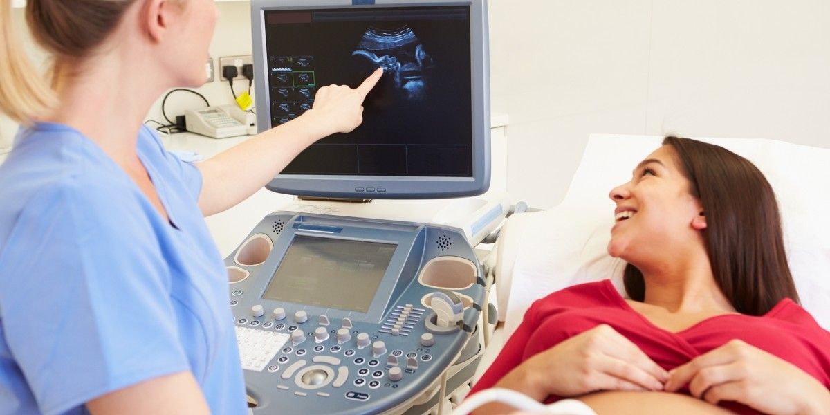 woman getting and ultrasound