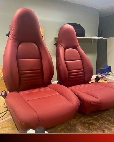 upholstered luxury car seats