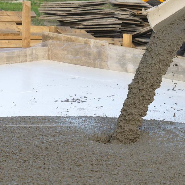 Concrete being poured