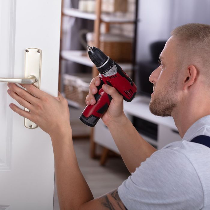 installing lock installing lock