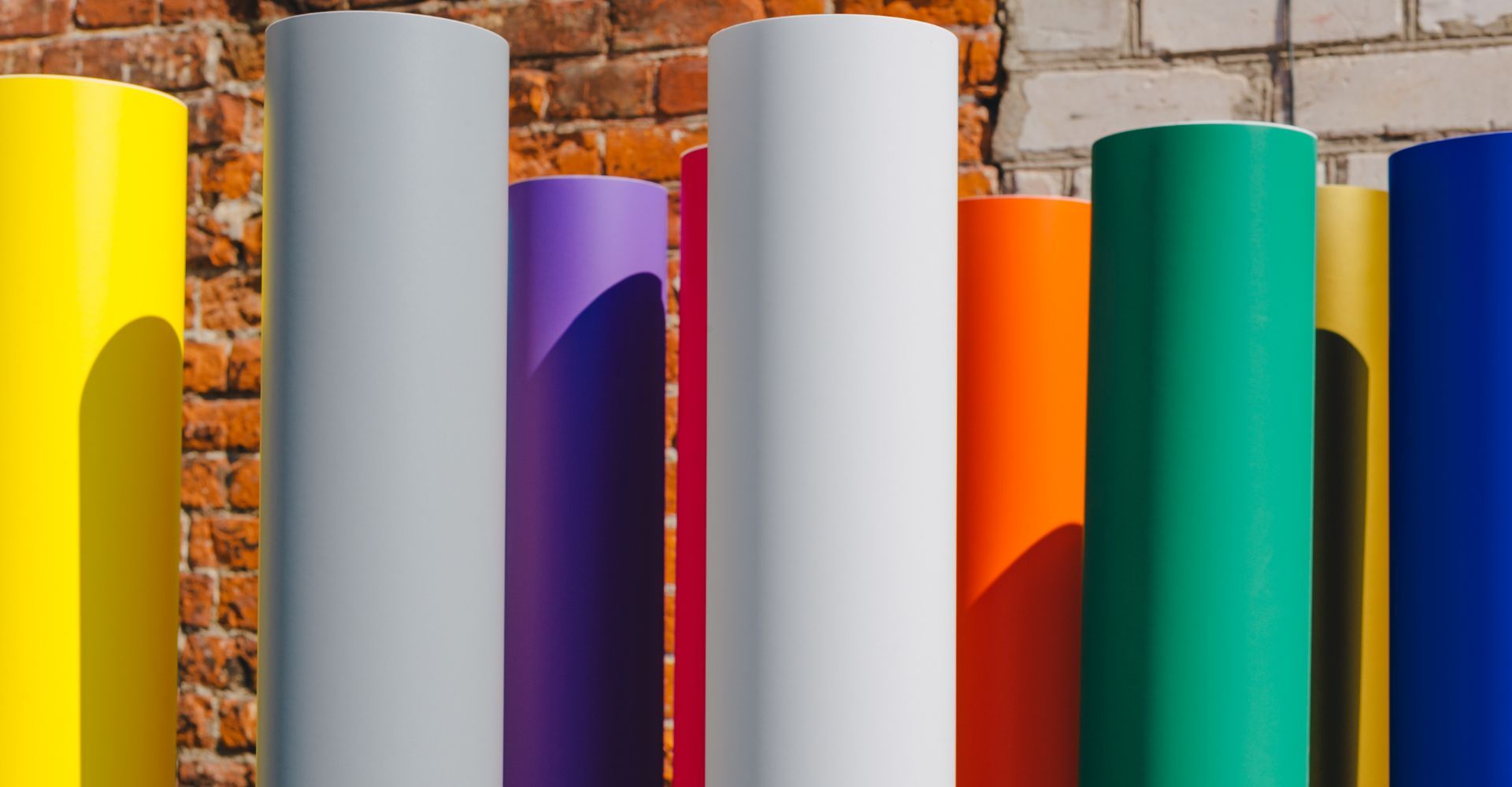 rolls of vinyl wrap