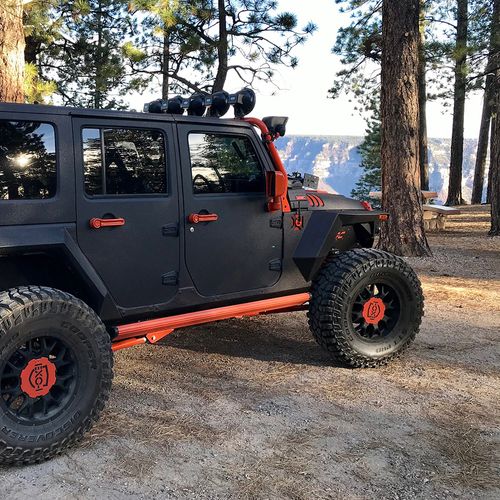 Jeep in the mountains