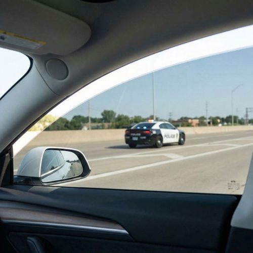 iew through a tinted car window emphasizing legal compliance and clarity