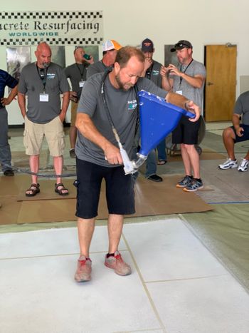 Sparying down the Hallmark Texture CTI Hallmark System