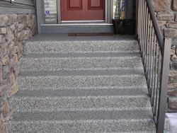 coated concrete stairs