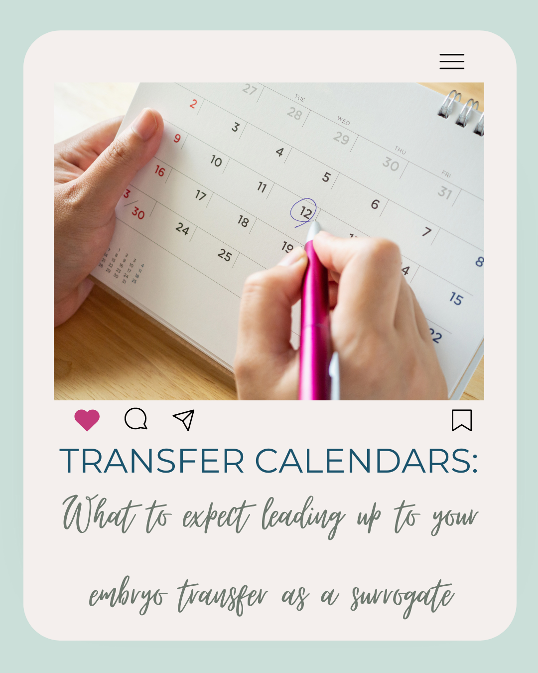 6. 11 Transfer Calendars what to expect leading up to your embryo transfer as a.png