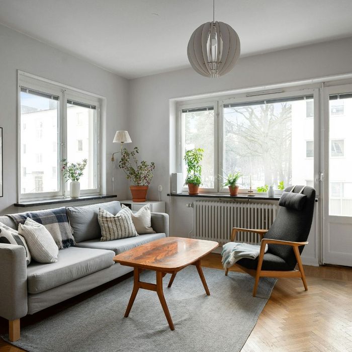 clean apartment living room