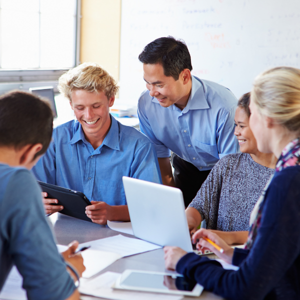 Group of students studying
