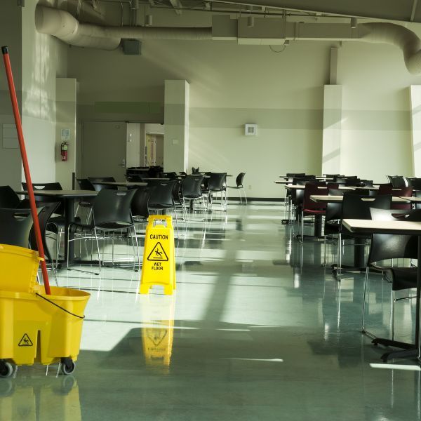 A clean workplace lunchroom