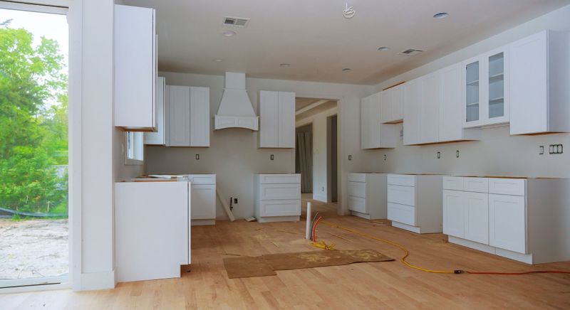 kitchen in the middle of being remodeled