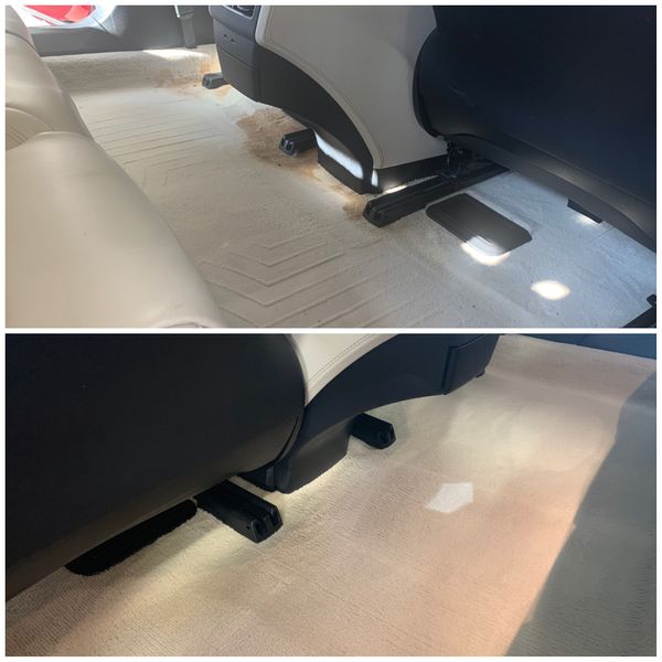 Car carpet stain removal 