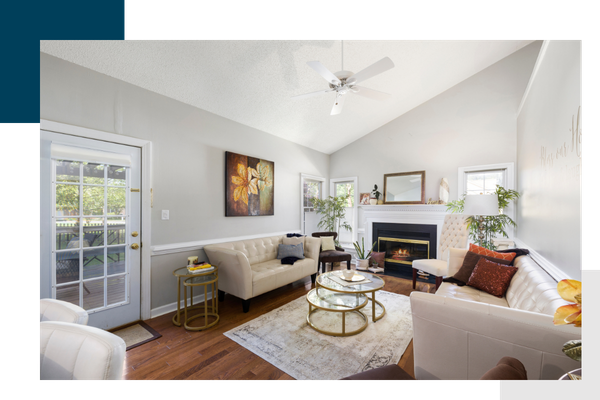 Staged home interior.