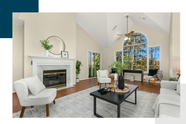 Home living room interior.