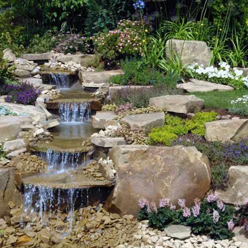 garden fountain