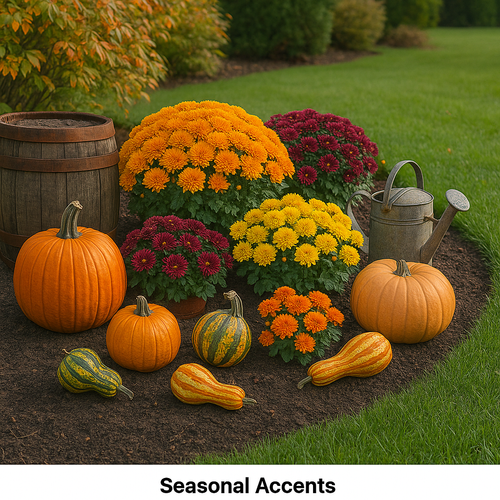 Seasonal Accents Pumpkins Gourds Flower Beds Guthrie Oklahoma.png