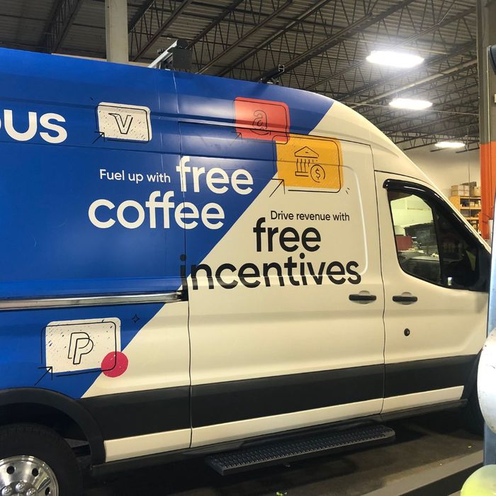 coffee business vehicle wrap