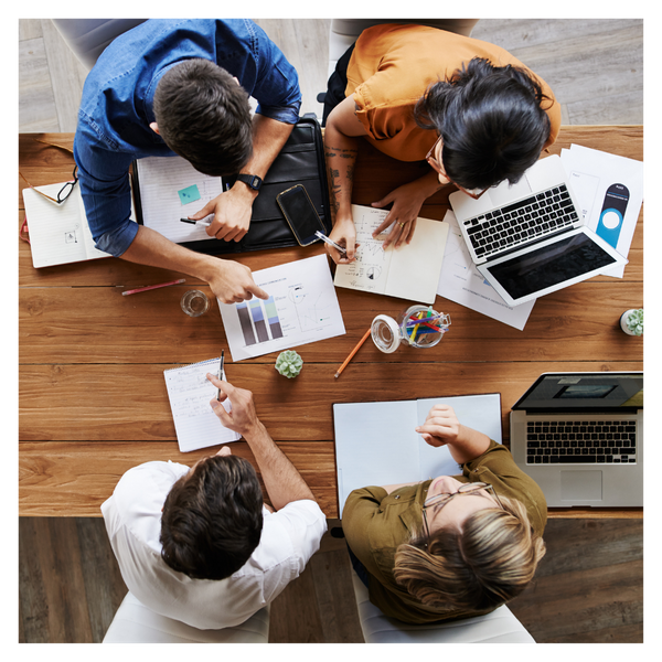 Group of people having a business discussion. 