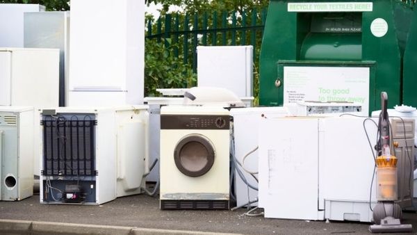 Large appliances sitting outside