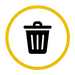 Icon of trash can