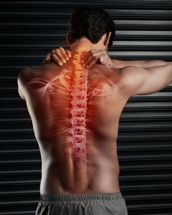 Athlete with spinal pain