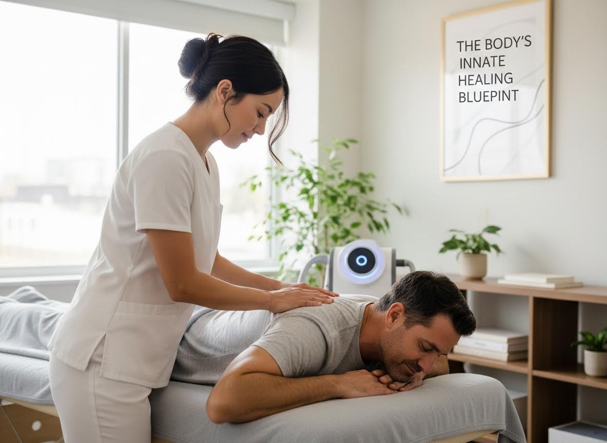 Massage Therapist Treating a Client