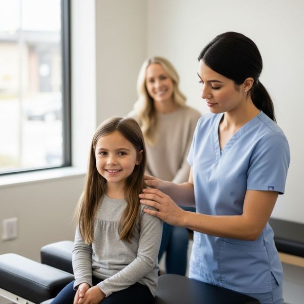 Chiropractor with family