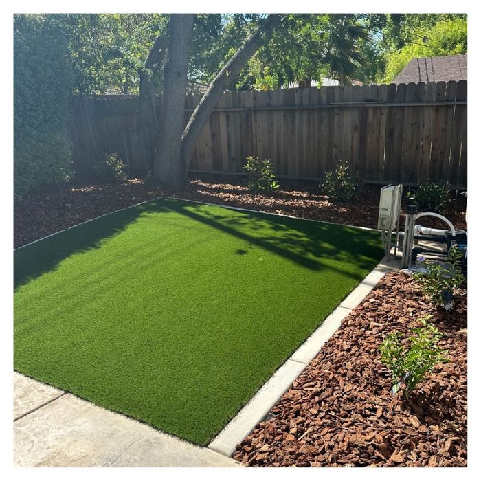 artificial turf in yard