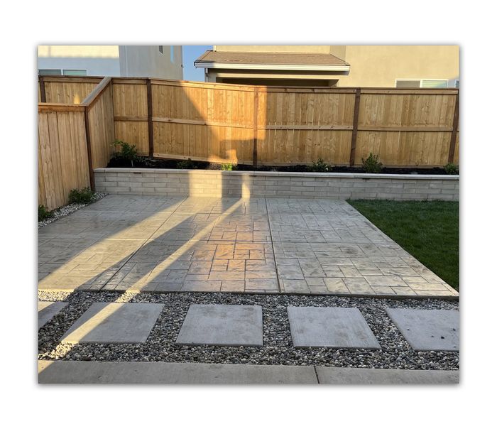 Walkway with pavers