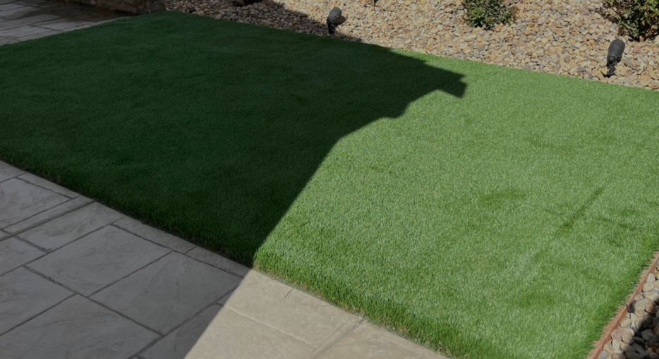 artificial turf in yard