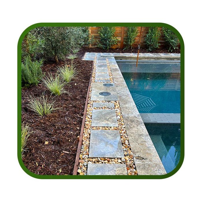 landscaping near pool