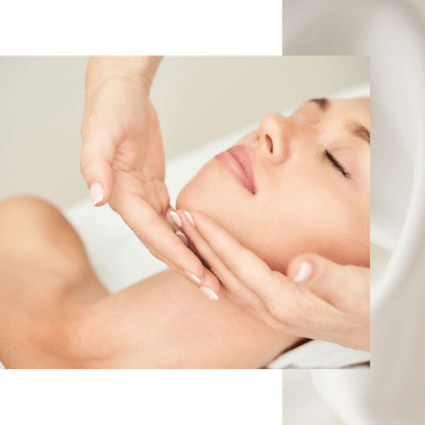 woman after facial