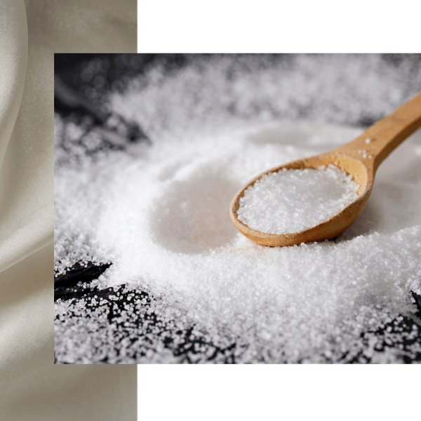 salt and wooden spoon